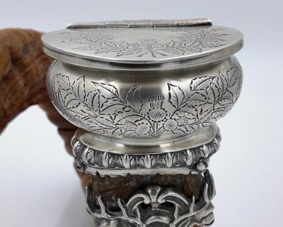 Ram s Horn Snuff Mull Scottish Circa 1890