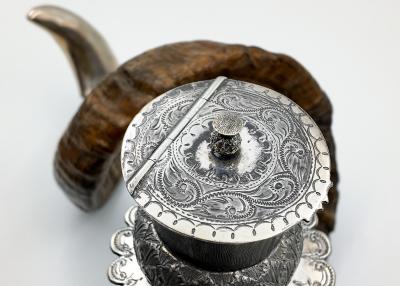 Ram s Horn Snuff Mull Scottish Circa 1890