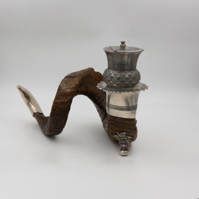 Ram s Horn Snuff Mull Scottish Circa 1890