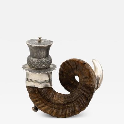 Ram s Horn Snuff Mull Scottish Circa 1890