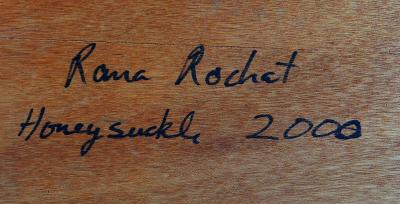 Rana Rochat Large Encaustic Abstract Expressionist Painting Rana Rochat Honeysuckle 