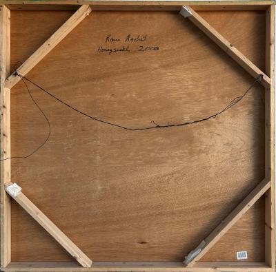 Rana Rochat Large Encaustic Abstract Expressionist Painting Rana Rochat Honeysuckle 