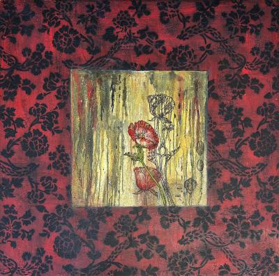 Rana Rochat Large Encaustic Abstract Expressionist Painting by Rana Rochat 2000