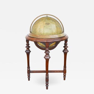 Rand McNally Terrestrial Globe on Mahogany Base