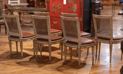 Randall Tysinger 6 ANTIQUE 19TH CENTURY CONTINENTAL DINING CHAIRS