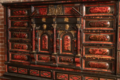 Randall Tysinger FLEMISH EBONY TORTOISE COLLECTORS CABINET
