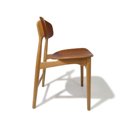 Randers Stolefabrik Six Restored Jens Hjorth Beech and Teak Mid century Danish Dining Chairs