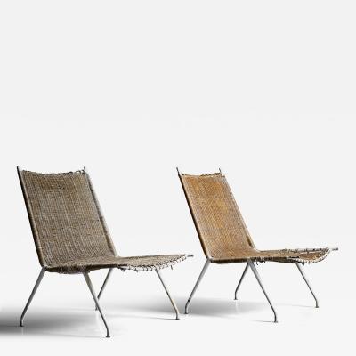 Raoul Guys Raoul Guys for Airborne Pair of Lounge Chairs France 1950s