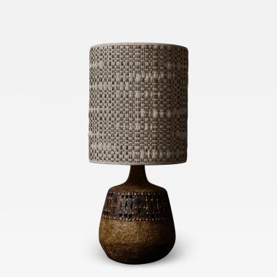 Raphael Giarrusso Giarusso Earth Tones Ceramic Table Lamp with Dedar Lamp Shade