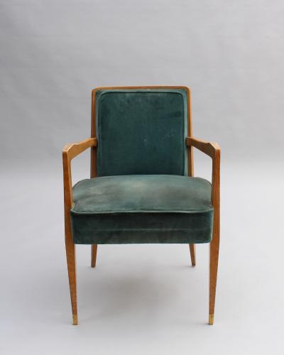 Raphael Raffel Pair of Fine French 1950s Armchairs by Raphael