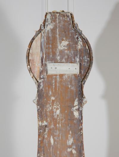 Rare 1820s Swedish Mora Clock with Original Paint and Mechanism