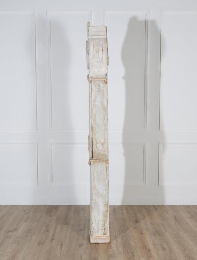 Rare 1820s Swedish Mora Clock with Original Paint and Mechanism