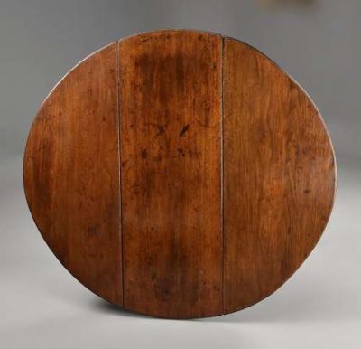 Rare 18thc red walnut gateleg table of small proportions fine patina
