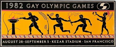 Rare 1982 Gay Olympic Games Poster