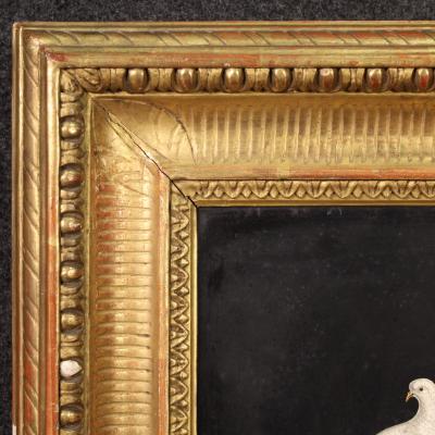 Rare 19th century Italian micromosaic the Capitoline doves