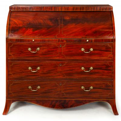 Rare American Federal Mahogany Cylinder Desk Baltimore or Annapolis ca 1800