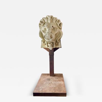 Rare Ancienne Architectural Lion Head c 1885