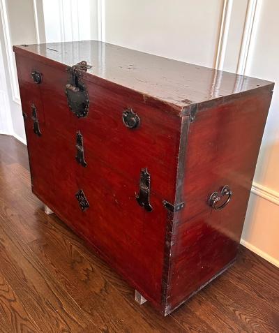 Rare Antique Korean Bandaji Chest South Jolla Joseon Dynasty