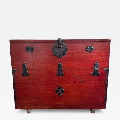 Rare Antique Korean Bandaji Chest South Jolla Joseon Dynasty