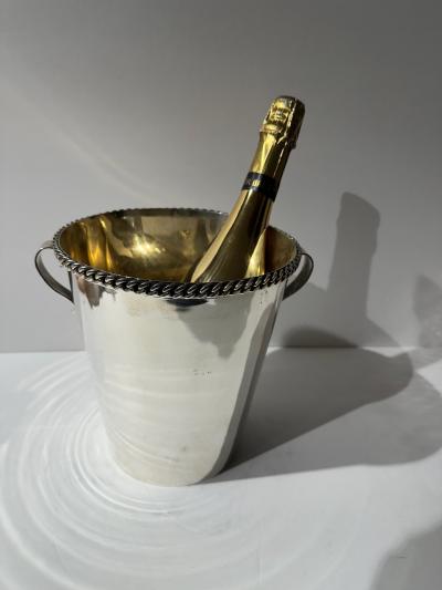 Rare Art Deco Jean Despres Silver Champagne Cooler