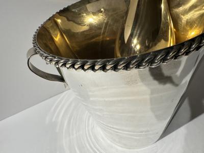 Rare Art Deco Jean Despres Silver Champagne Cooler