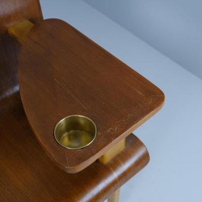 Rare Bent Wood Bench by Architect Risto V Luukkonen Vakiopuu Oy 1950s