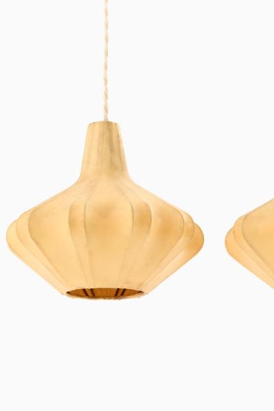 Rare Ceiling Lamp in Plastic and Teak 1950s