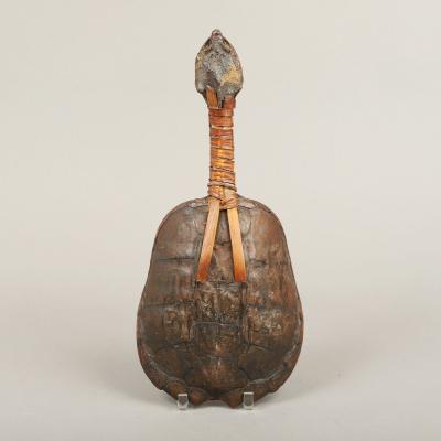 Rare Ceremonial Snapping Turtle Rattle