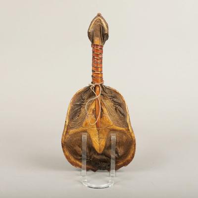 Rare Ceremonial Snapping Turtle Rattle