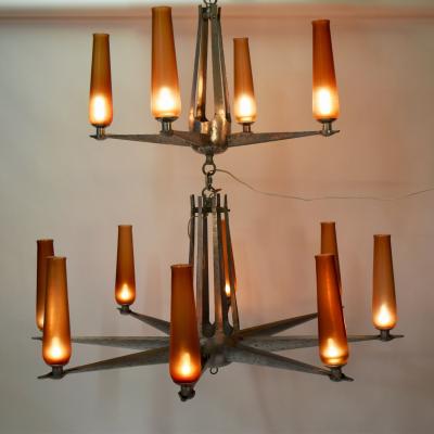 Rare Chandelier Petrolium Club Huston