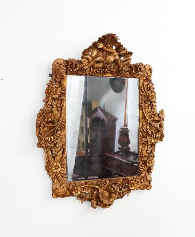 Rare Charles II Giltwood Mirror