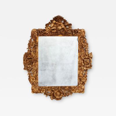 Rare Charles II Giltwood Mirror