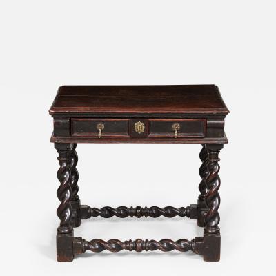 Rare Charles II Single Drawer Side Table