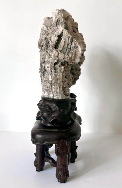 Rare Chinese Xuan Scholar Stone on Display Stand