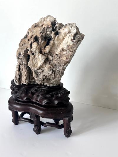 Rare Chinese Xuan Scholar Stone on Display Stand
