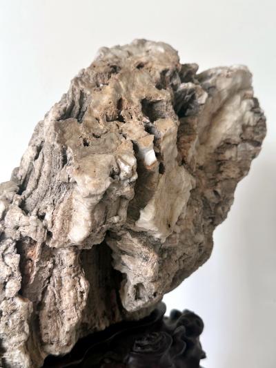 Rare Chinese Xuan Scholar Stone on Display Stand