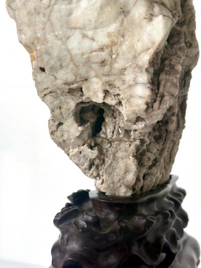 Rare Chinese Xuan Scholar Stone on Display Stand