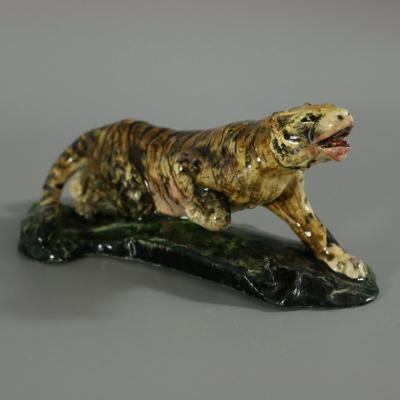 Rare Clement Massier Prowling Tiger Figure