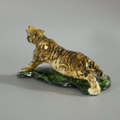 Rare Clement Massier Prowling Tiger Figure
