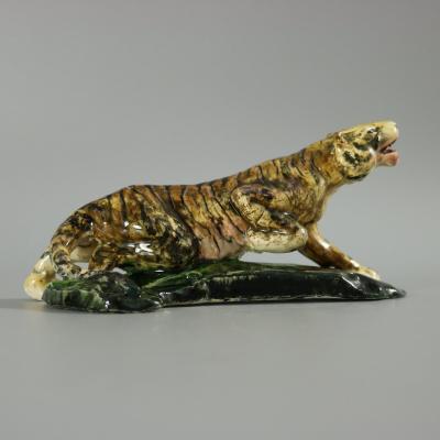 Rare Clement Massier Prowling Tiger Figure