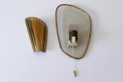 Rare Decorative Mid Century Modern Brass Sconce or Wall Lamp Germany 1950s