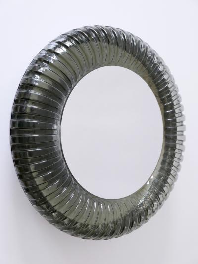 Rare Decorative Mid Century Modern Glass Backlit Wall Mirror Germany 1960s
