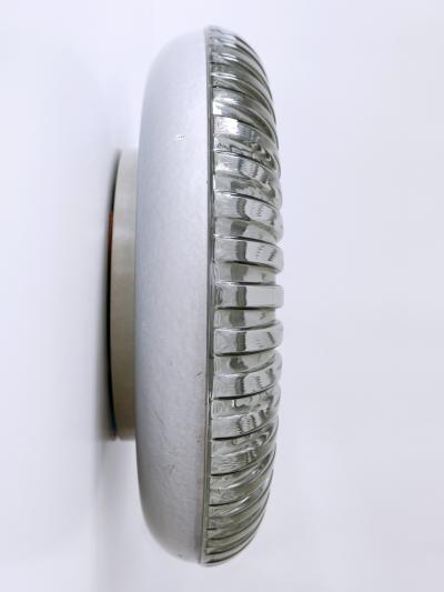 Rare Decorative Mid Century Modern Glass Backlit Wall Mirror Germany 1960s
