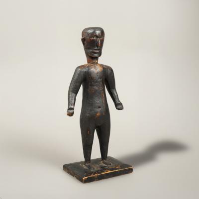 Rare Early Carved Full Length Figure