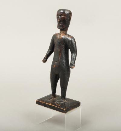 Rare Early Carved Full Length Figure
