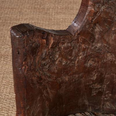 Rare Early English Dugout Armchair