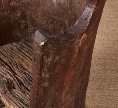 Rare Early English Dugout Armchair