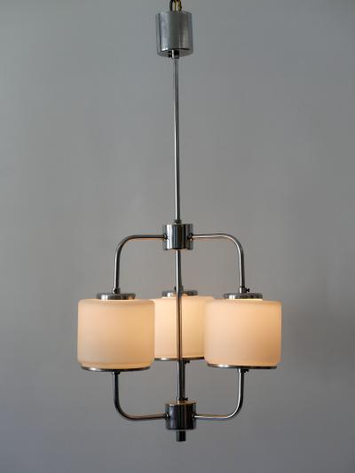 Rare Elegant Art Deco or Bauhaus Chandelier or Pendant Lamp Germany 1930s