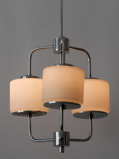 Rare Elegant Art Deco or Bauhaus Chandelier or Pendant Lamp Germany 1930s