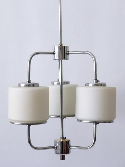 Rare Elegant Art Deco or Bauhaus Chandelier or Pendant Lamp Germany 1930s